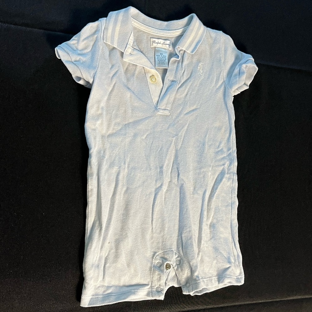 Ralph Lauren light blue shortall 9M